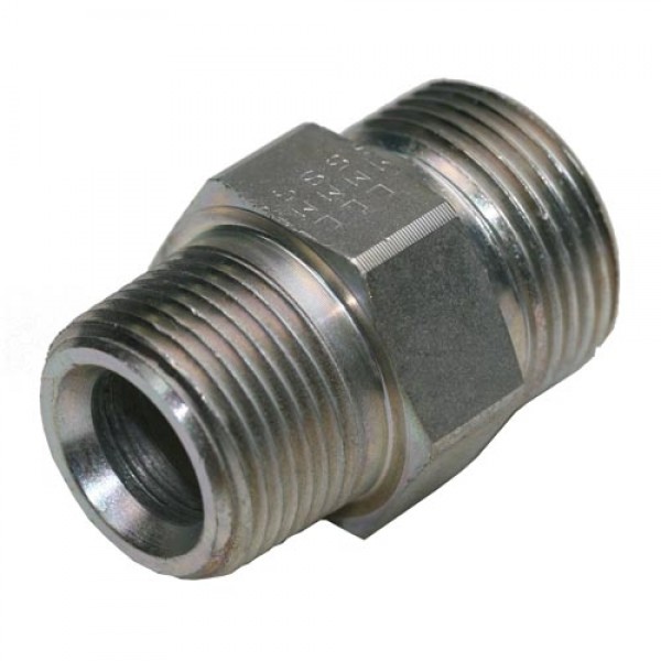 Male Stud Coupling with O-Ring and Washer Thread Metric Parallel