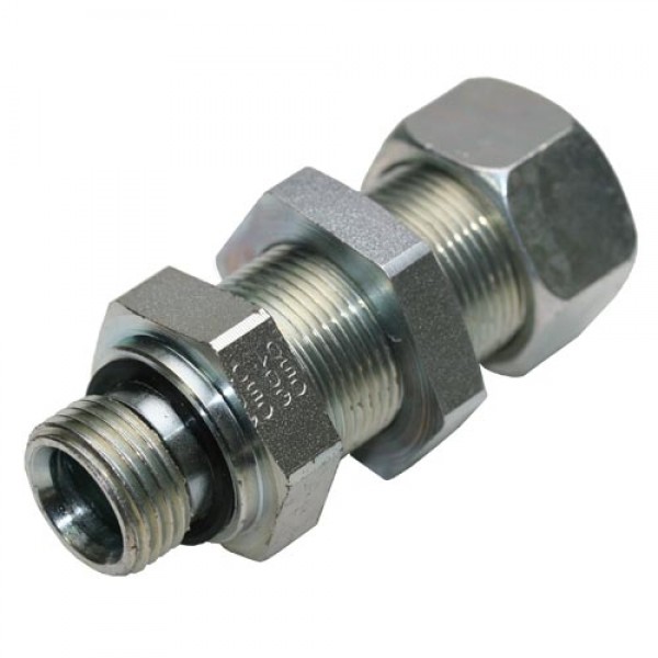 Bulkhead Connection with Elastomer Seal Thread BSP Parallel – Equipped B3 Ring