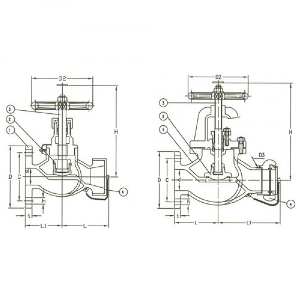 F7334 5K Bronze Hose Globe Valve Nakajima System