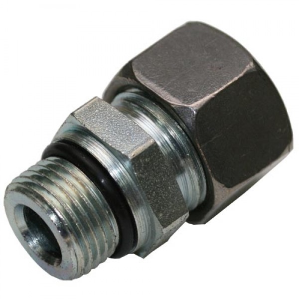 Male Stud Coupling with O-Ring Thread UNF/UN-2A – Equipped B3 Ring