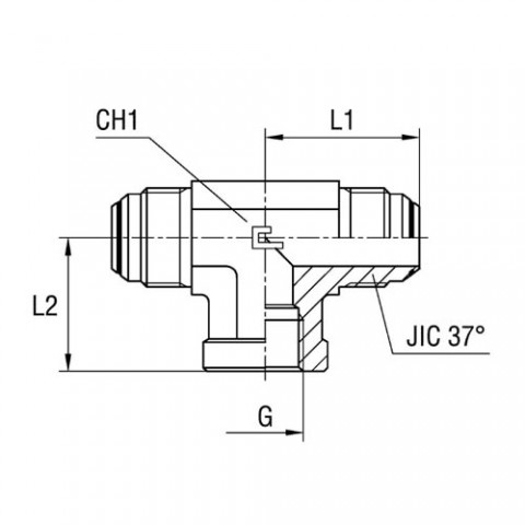 Female Stud Branch Tee Thread BSP Parallel – Standard Body