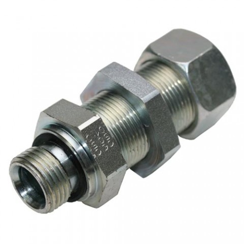 Bulkhead Connection with Elastomer Seal Thread BSP Parallel – Equipped B4 Ring