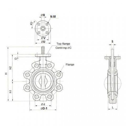 Series 52 Full Lug Valves ANSI